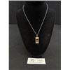 Image 1 : Nice M.C.M. Sterling Silver Cross Pendant Necklace (Chain is Not Sterling)