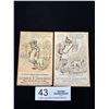 Image 1 : 2 (1882) "Cough Drops" Advertising Trade Cards