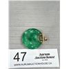 Image 2 : Large Vintage Gold Jade Pendant C.1970