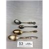 Image 1 : 4x Very Detailed Silver Antique Spoons Nice