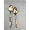 Image 2 : 4x Very Detailed Silver Antique Spoons Nice