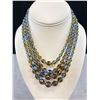 Image 2 : Exquisite Antique Signed W. Germany Watermelon Glass Bead Necklace