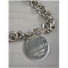 Image 3 : Very Solid Gem Set Marked Tiffany & Co. Silver Cross Necklace