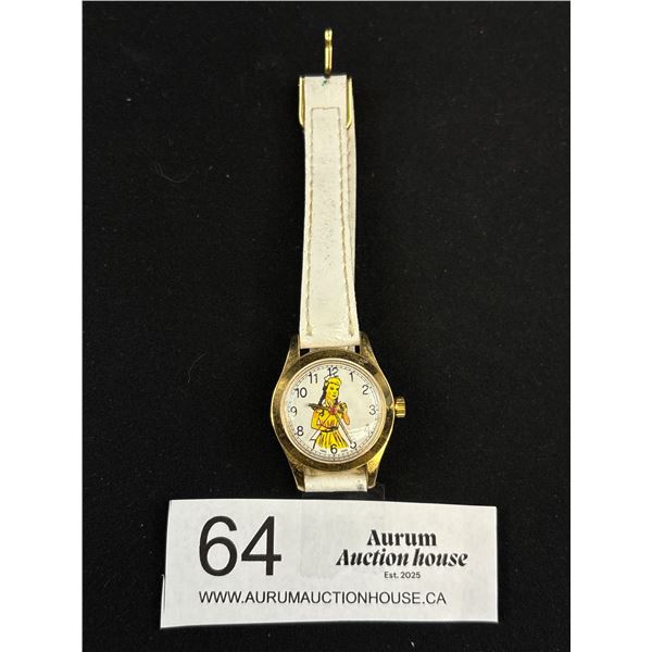 Wizard of Oz Dorothy Watch Hong Kong C.1970's Needs Battery