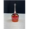 Image 4 : 3 Crystal Hand Bells - One Signed Hand Painted Fenton