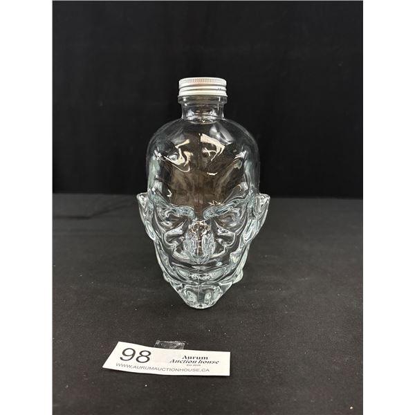 Collectible Clear Glass Bottle - Demon Lucifer Shape