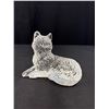 Image 2 : Signed Fenton Crystal Bear, Crystal Church & Cat Figure