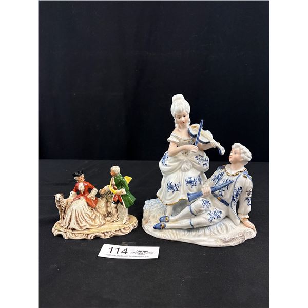Vintage Victorian Style Figurines - One Made in Germany