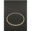 Image 2 : 3 Vintage Bangles ( 2 Gold Tone) Large One Tests as Silver