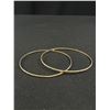 Image 4 : 3 Vintage Bangles ( 2 Gold Tone) Large One Tests as Silver