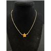 Image 5 : 2 Gold Tone Necklaces ( 1 Star + 1 Heart)