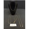 Image 1 : 4 Older Gold Tone Necklaces