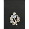Image 2 : Scottish Thistle Brooch Signed Indigo J?