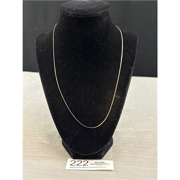 A 20" Sterling Silver Italian Chain/Necklace