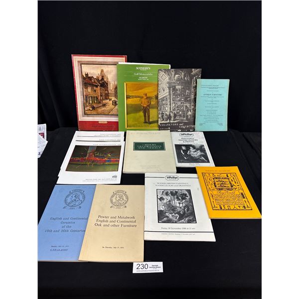 Lot of Auction Catalogues From Christmas, Sotherbey's, etc