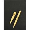 Image 2 : 2 19th Cent. Turned Bone Sewing Items Circa 1860-1880