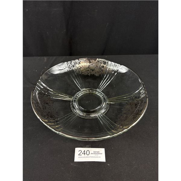 Nice Silver Overlay Wide Bowl