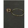 Image 5 : Gold Plated Ring Band, Bangle + Twisted Chain Necklace, All Unmarked