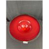 Image 2 : Approx. 20" Dia Beautiful Handblown Red Bowl/Vase
