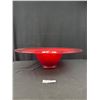 Image 3 : Approx. 20" Dia Beautiful Handblown Red Bowl/Vase