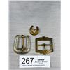 Image 1 : 3 Antique Buckles 1910-1940