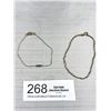 Image 1 : 2 Small Sterling Chain Bracelets