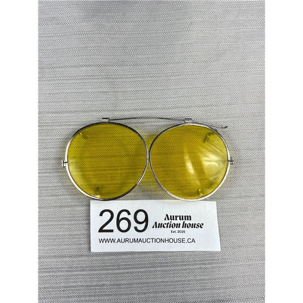 Vintage 1940's Clip on Sunglass Lenses