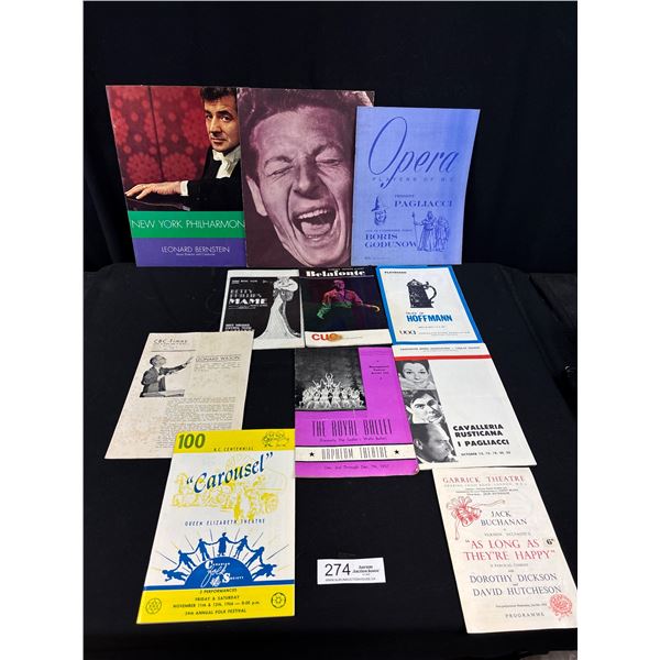 Lot of Vintage Theatre + Opera Programmes