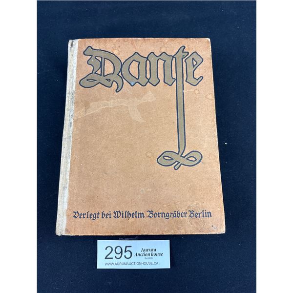 A 1916 Copy of Dante's Divine Comedy in German