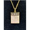 Image 2 : Cute Necklace Enamel "Bingo" Pendant