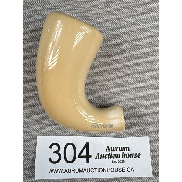 Antique Porcelain Pipe Marked "Sherlock"