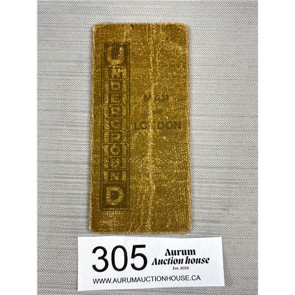 Interesting London Underground Railway Pocket Map 1910 For the Japan-British Exhibition