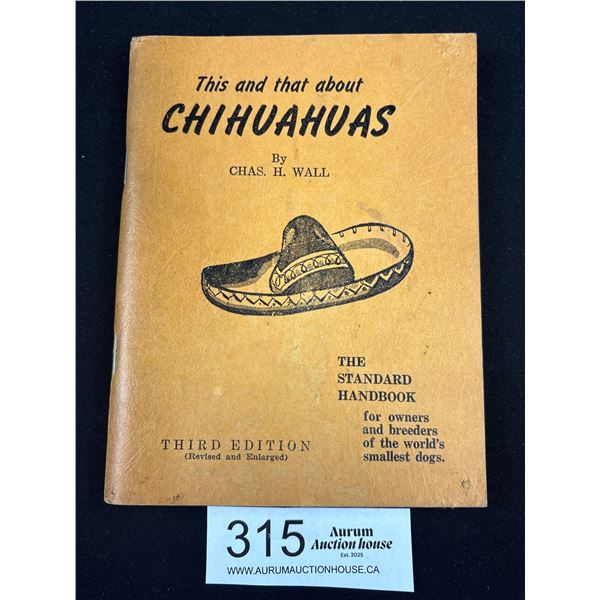 Interesting Book on Chihuahua's (Dogs) 1956