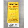Image 1 : Vintage "Sasamat" Cabs Info Note Pad