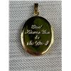 Image 2 : Vintage Gold Tone Locket "God Loves You + So Do I"