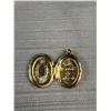 Image 3 : Vintage Gold Tone Locket "God Loves You + So Do I"