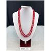 Image 1 : 48" Ruby Crystal Necklace 1950's
