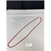 Image 2 : 48" Ruby Crystal Necklace 1950's