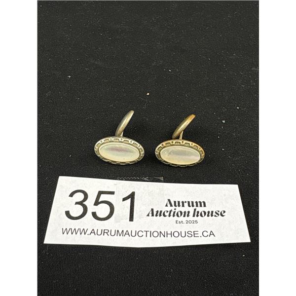Nice 1930's Mother of Pearl Cuff Links