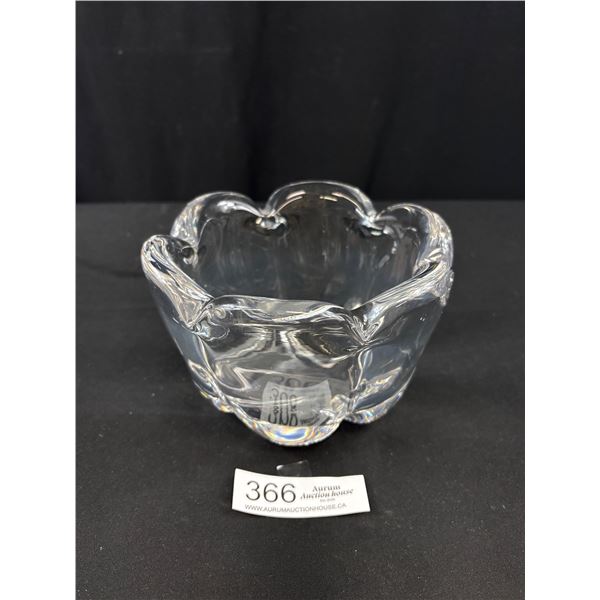 Vintage Orrefors Waterfall Crystal Small Vase