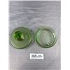 Image 3 : Green Jewel Dish + Lid Gold Trim