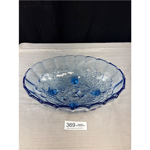 Nice Ice Blue Big Fruit Bowl