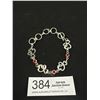 Image 1 : Silver Plated Links Bracelet w/ Toggle Closure