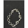 Image 2 : Silver Plated Links Bracelet w/ Toggle Closure