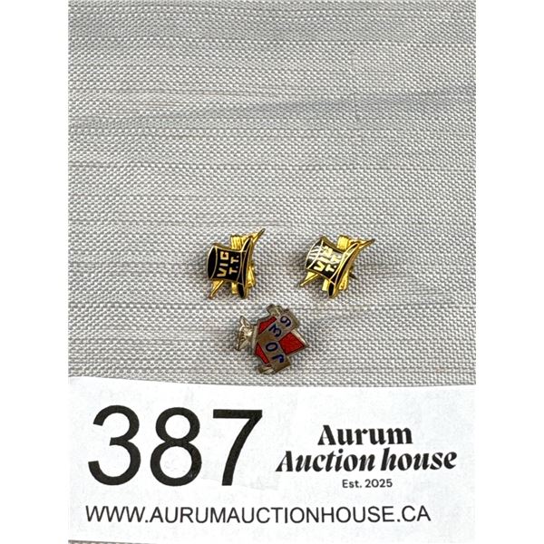 3 Antique Birks Pins