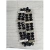 Image 2 : Vintage Black Faceted Crystal Beads Faith Bracelet