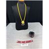 Image 1 : First Nations Bead Necklace + 2 Bracelets