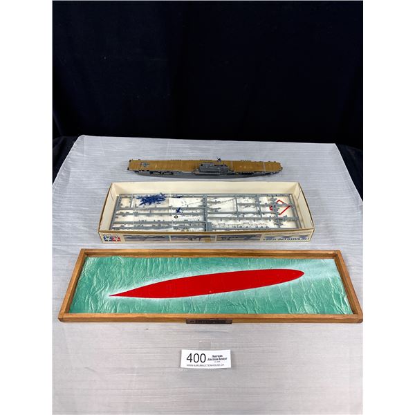 Waterline series USA Aircraft Carrier Enterprise Partially Put together