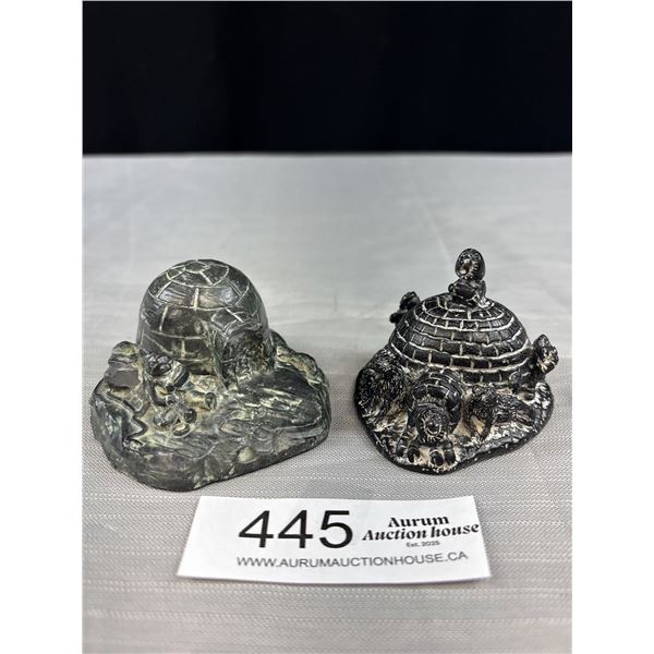 2 First Nations Stone Ornaments