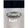 Image 4 : Sterling Silver Overlay Glass Dish + Handles, Nice Condition